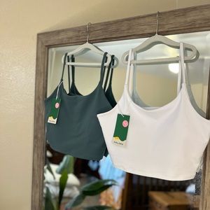 HALARA • Basic Padded Crop Tank Top Dove